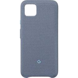 Google Pixel skyddsfodral – skyddsfodral kompatibelt med exakt tyg och Active Edge, Blue-ish, Pixel 4, GA01283