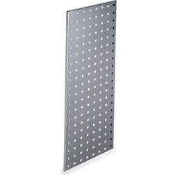 Triton Products LocBoard LBS-3S Steel Square Hole Pegboard Strip, 30" x 12" Silver