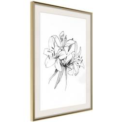 Artgeist Affisch Drawn Flowers Poster