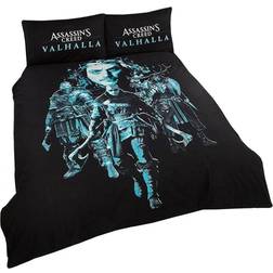 Assassins Creed Valhalla Double Duvet Cover Black, Blue