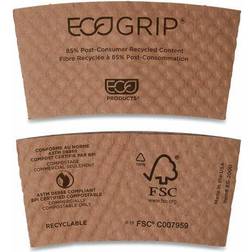 PRODUCTS Pack of 1300 EcoGrip Hot Cup Sleeves Renewable & Compostable