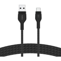 Belkin BOOSTCHARGE PRO Flex 6.6ft USB-A to USB-C Cable - Black