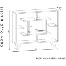 Furniturebox FONDEA 76x90 hvid