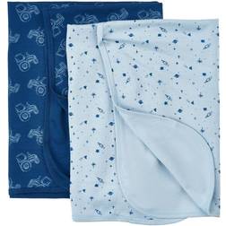 Pippi Babydecke 2er Pack estate blue 70x70 cm