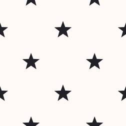 Noordwand Wallpaper Friends & Coffee Little Stars Black and White