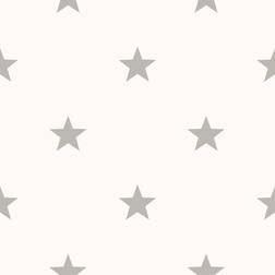 Noordwand Wallpaper Friends & Coffee Little Stars Light Grey and White