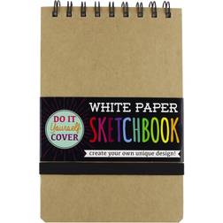 Ooly DIY White Paper Sketch Book, 5 by 7.5 Inches (118-101)