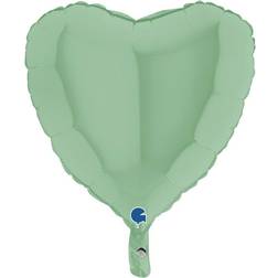 Grabo Folieballon Hjerte Pastelgrøn 46 cm