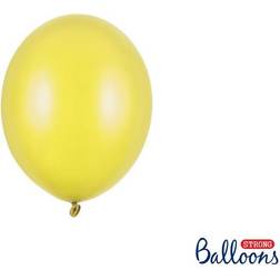 PartyDeco 100 stk Perle citron gul balloner str 5"