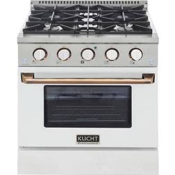Kucht 30-in Deep Recessed Stainless Steel, White, Blue, Gold