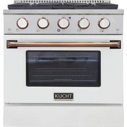 Kucht 30-in Deep Recessed White, Gold, Blue