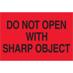 Tape Logic Labels, Do Not Open Sharp Object, 2