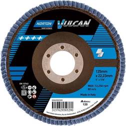 Norton Vulcan Lamellrondell Konvex 125mm P120