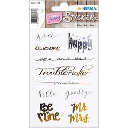 Herma stickers Creative gold silver