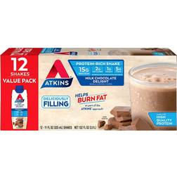 Atkins Milk Chocolate Delight Protein-Rich Shake 12