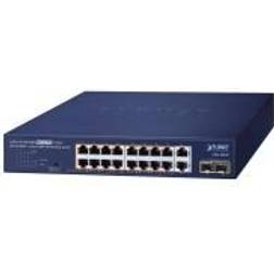 Planet 16-Port GE 802.3at