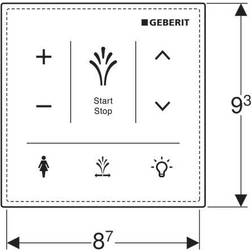 Geberit Geb Kontrolpanel 90x90x10mm Tr