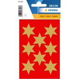 Herma stickers julestjerner ø33 guld