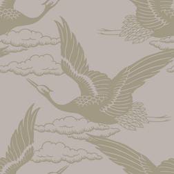 Holden Glistening Cranes Wallpaper Blush Pink 13430