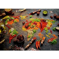 World Map in Spices