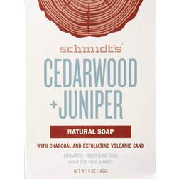 Schmidt's + Juniper Natural Bar Soap with Charcoal Exfoliating Volcanic Sand