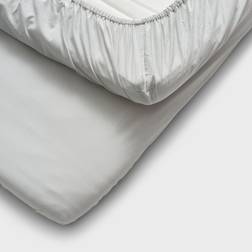 Cura of Sweden Calm Cotton Underlakan Blå, Grå, Vit (200x160cm)