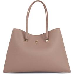 Tommy Hilfiger Emblem Handbag - Beige