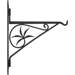 Minuteman International Crane, 18-inch Fireplace Pot Hanger Bracket, Black