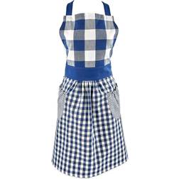 Zingz & Thingz Gingham Apron Blue