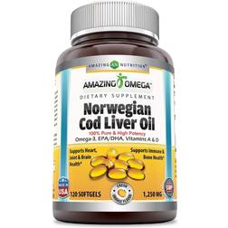 Amazing Nutrition Amazing Omega Norwegian Cod Liver Oil 120 pcs