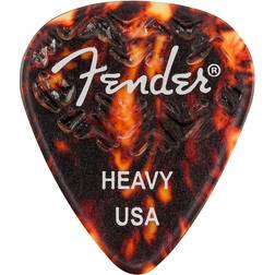 Fender Wavelength Tortoise Shell Guitar Picks (6) 351 Shape Heavy