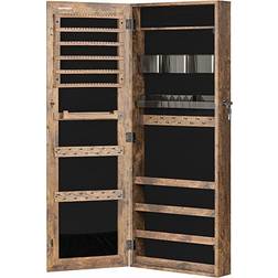 Songmics Armoire Jewellery Cabinet - Brown