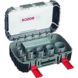 Bosch 2608580886 Electricians Hole Saw Set of Bi-Metal 11 Pcs In Black/Grey