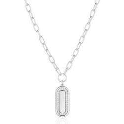 Sif Jakobs Capizzi Grande Necklaces - Silver/Transparent