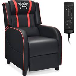 Giantex Recliner Gaming Chair Red/Black