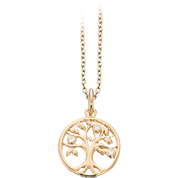Scrouples Tree Of Life Pendant Necklace - Gold/Transparent