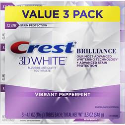Crest 3D White Brilliance Vibrant Peppermint 3-pack