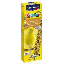 Vitakraft Pack of 2 Canary Kracker Sticks - Egg & Grass