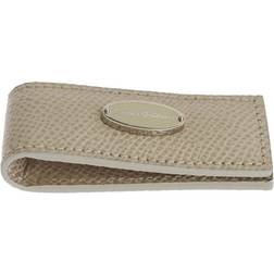 Dolce & Gabbana Beige Leather Money Clip Beige