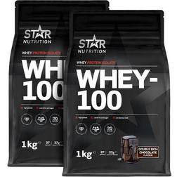 Star Nutrition Whey 100 Mix and Match Double Rich Chocolate 1kg 2-pack