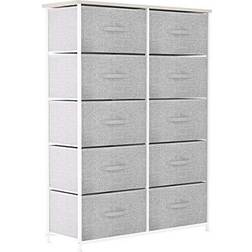 YitaHome Fabric Storage Tower Chest of Drawer 33.7x47.4"