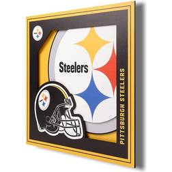 YouTheFan Pittsburgh Steelers Yellow/Black Wall Decor 30.5x30.5cm
