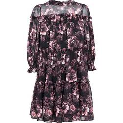 Ted Baker Barnabe Printed Tiered Mini Swing Dress