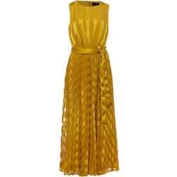 Phase Eight Beverley Jacquard Stripe Midaxi Dress - Chartreuse