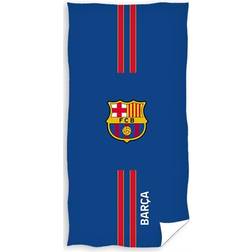 Licens FC Barcelona Logo Badehåndklæde Blå (140x70cm)