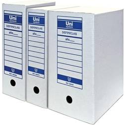 Arkivboks Unipapel Unisystem Definiclas Hvid A3 Pap 50 enheder