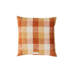 OYOY Kyoto Checker Cushion Komplet pyntepude Brun (50x50cm)