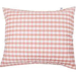 Mille Notti Casella Percale Hovedpudebetræk Hvid, Pink