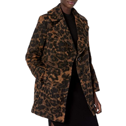 Kensie Women's Outer Notch Collar 3/4 Wool Coat