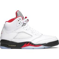 NIKE Air Jordan 5 Retro M - True White/Fire Red/Black/Metallic Silver